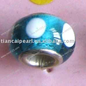 fashion glass bead ( big hole ) (Mode Glasperlen (großes Loch))