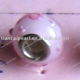fashion glass bead( big hole )