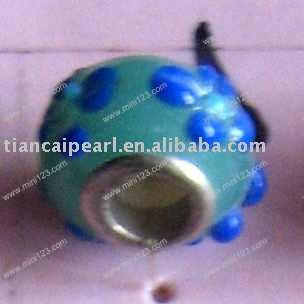 fashion glass bead( big hole )