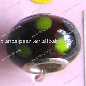 fashion glass bead( big hole )