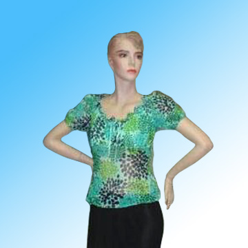 Ladies` Short Sleeve Blouse (Ladies »à manches courtes Blouse)