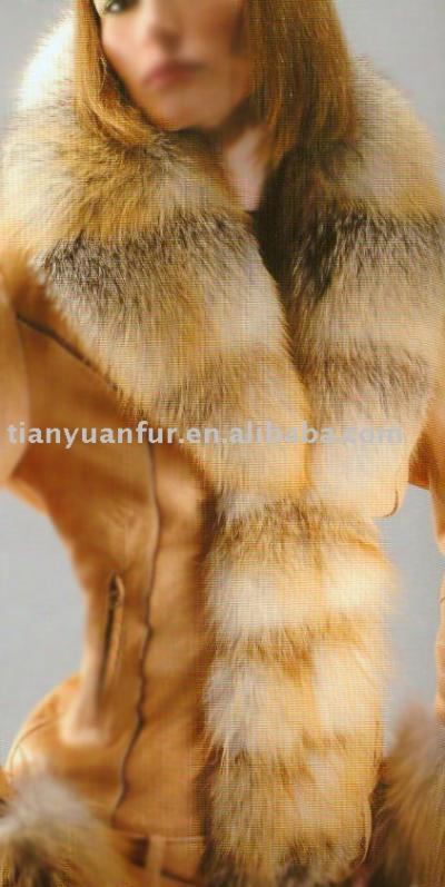 L006-fox fur collar (L006-Fuchs Pelzkragen)