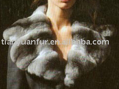 L003-rex rabbit fur collar (L003-rex Kaninchen Pelzkragen)