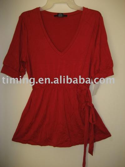 lady`s short sleeve blouse (lady`s short sleeve blouse)