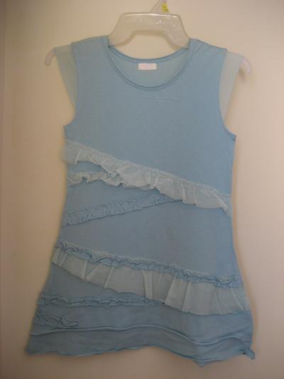 Junior`s tank skirt with ruffled fringe and bottom 2 layers (Junior`s tank skirt with ruffled fringe and bottom 2 layers)