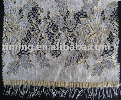 Lace with silver thread (Lace with silver thread)
