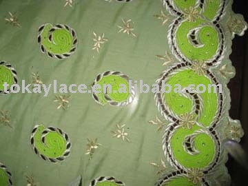 African organza lace (Organza dentelle africaine)