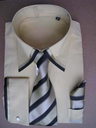 65% Cotton 35% poly Shirt + Necktie (65% Cotton 35% Poly-Shirt + Krawatte)
