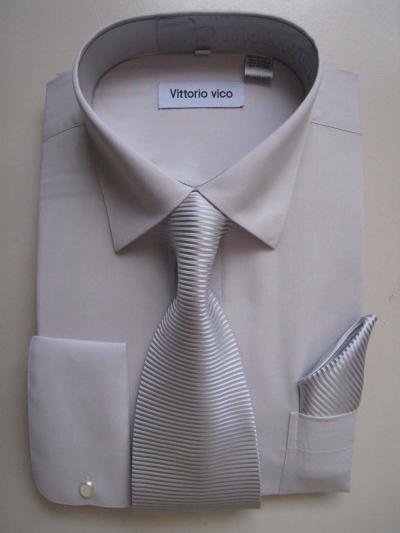 65% Cotton 35% poly Shirt + Necktie (65% Cotton 35% Poly-Shirt + Krawatte)