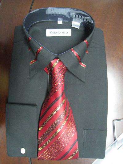 65% Cotton 35% poly Shirt + Necktie (65% Cotton 35% Poly-Shirt + Krawatte)