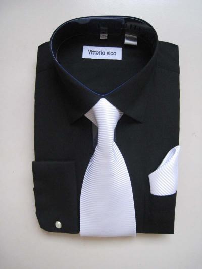 65% Cotton 35% poly Shirt + Necktie (65% Cotton 35% Poly-Shirt + Krawatte)