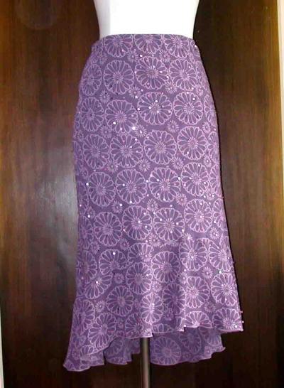 SKIRT WITH sequin,beading and EMB (Юбка с блесток, бисера и EMB)