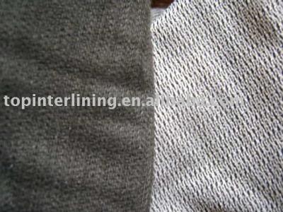 Warp-knitted brush interlining (Warp-knitted brush interlining)