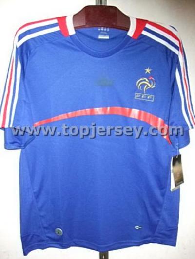 08 Euro cup France National team soccer jersey(Home) (08 Euro cup France National Team Soccer Jersey (Home))