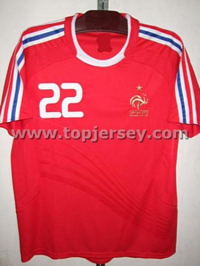 08 Euro cup France National team soccer jersey(Away) (08 Euro cup France National Team Soccer Jersey (Auswärts))