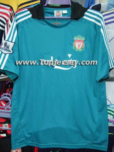 08/09 season Liverpool AWAY SOCCER JERSEY--TOP.1.SUPPLIER (Saison 08/09 Liverpool SOCCER JERSEY - TOP.1.SUPPLIER)