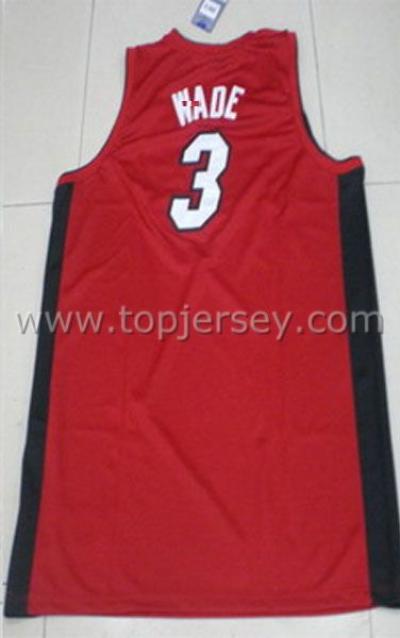 Basketball Jersey--- Heat #3 WADE(Red)---Back---Top.1.SPORTS JERSEY SUPPLIER