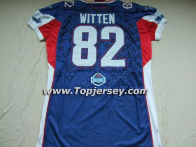 2008 newest #82 WITTEN pro bowl football jersey(BACK)