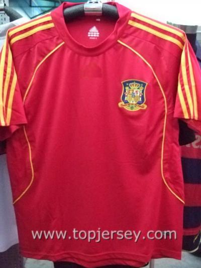 07/08 Spain(Home) soccer jersey