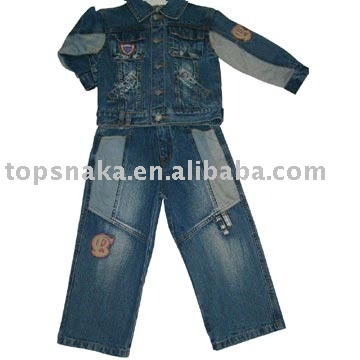 Children jeans sets 07-003 (Дети джинсов множества 07-003)