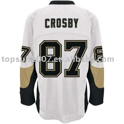 #87 Crosby White Hockey Jersey (# 87 Crosby White Hockey Jersey)