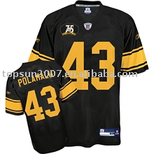 Steelers Troy Polamalu 75th Anniversary Football Jersey