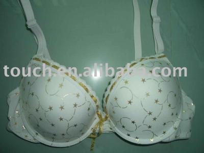 foil printed bra