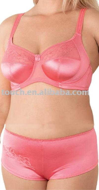 satin bra set