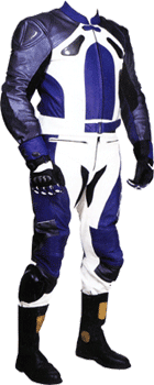Two Pcs Leather Motorbike Suits (Deux PC en cuir Motorbike Suits)