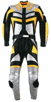 Two Pcs Leather Motorbike Racing Suits (Deux PC en cuir Moto Racing Suits)