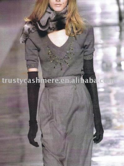 Lady`s cashmere dress