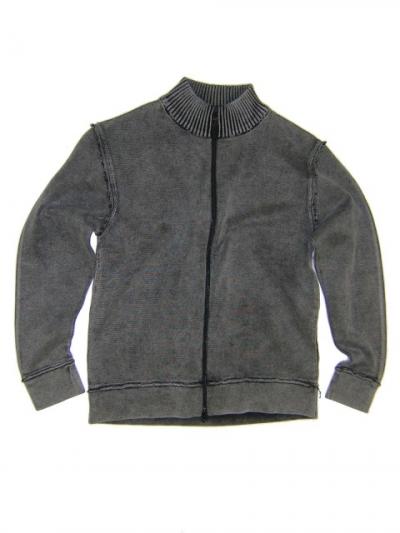 Washed Effect Men`s Cardigan (Washed Effect Men `s Cardigan)