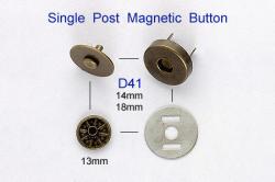 Single Post Magnetic Button (Single Post Magnetverschluss)