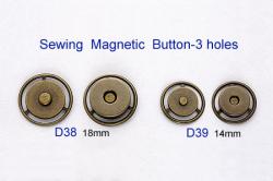 Sewing Magnetic Button-3 holes (Sewing Magnetic Button-3-Loch)
