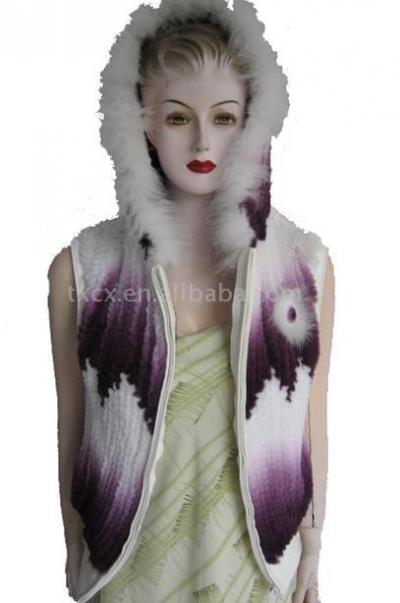 knitted rex rabbit vest (Gewirken rex Kaninchen Weste)