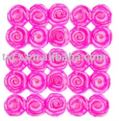 REX RABBIT fur flower coat pin (REX Rabbit fur coat Blume pin)
