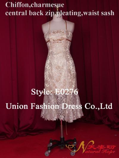 evening dress with lace (evening dress with lace)