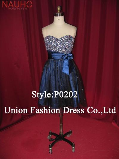 Prom dress with beads all over the bodice