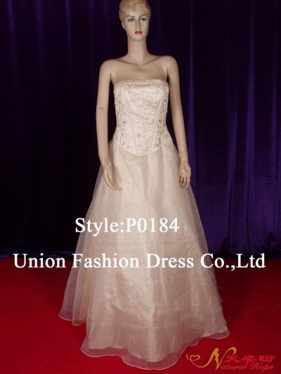 Promenade dress with fishbones