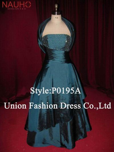 Promenade dress with back up lace