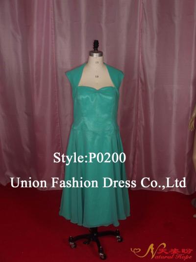 Prom dress with sweet-heart neckline