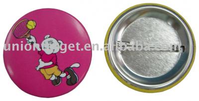 round tin badge with pin (Runde Dose Abzeichen mit Pin)