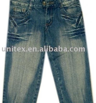Denim Fabric Pants (Pantalon de denim)