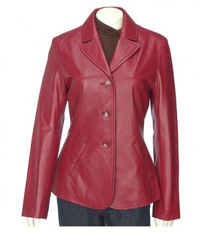 Ladies Leather Coat (Ladies Leather Coat)