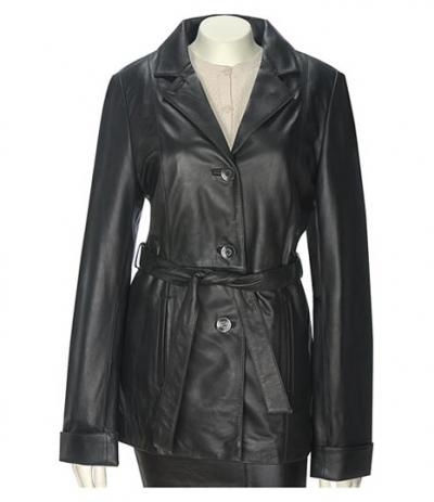 Ladies Leather Coat (Ladies Leather Coat)