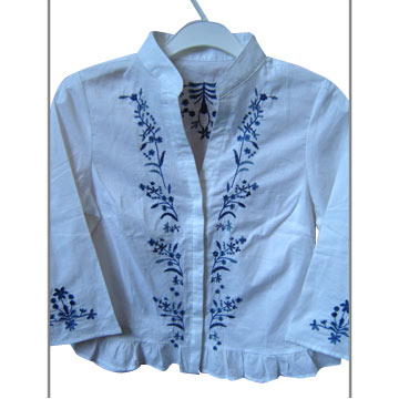 Cotton Embroidered Blouse (Cotton Embroidered Blouse)