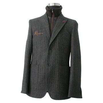 Men`s 35% Wool Casual Suit (Men`s 35% Wool Casual Suit)