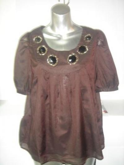 Mocha 12369-159-brown blouse (Mocha 12369-159-brown blouse)