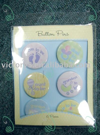 Button badge with back card (Badge Button avec carte de retour)