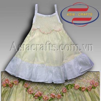 Smocked Dress For Kids, Carefully Embroiderer
